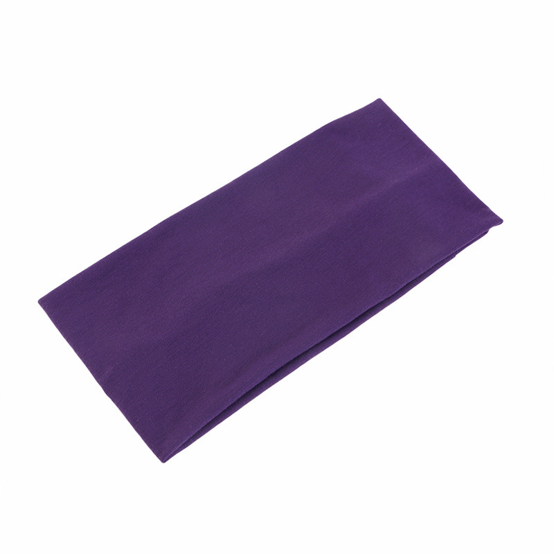 Tech Accessories - Solid Color Unisex Headband Elastic Wide