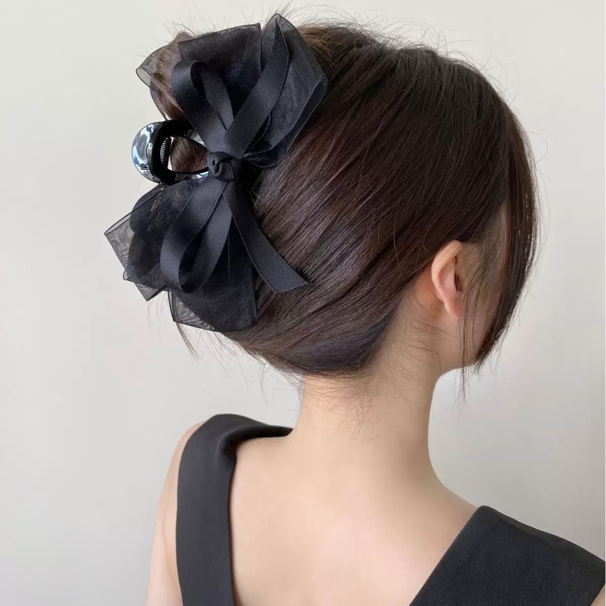 High-End Black Transparent Bow - Hi Tech Accessories ulasan dan harga