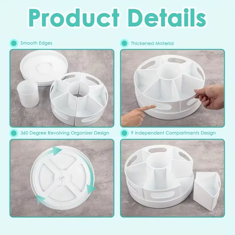 360° Rotating Desk Organizer W - Tech Office Accessories ulasan dan harga