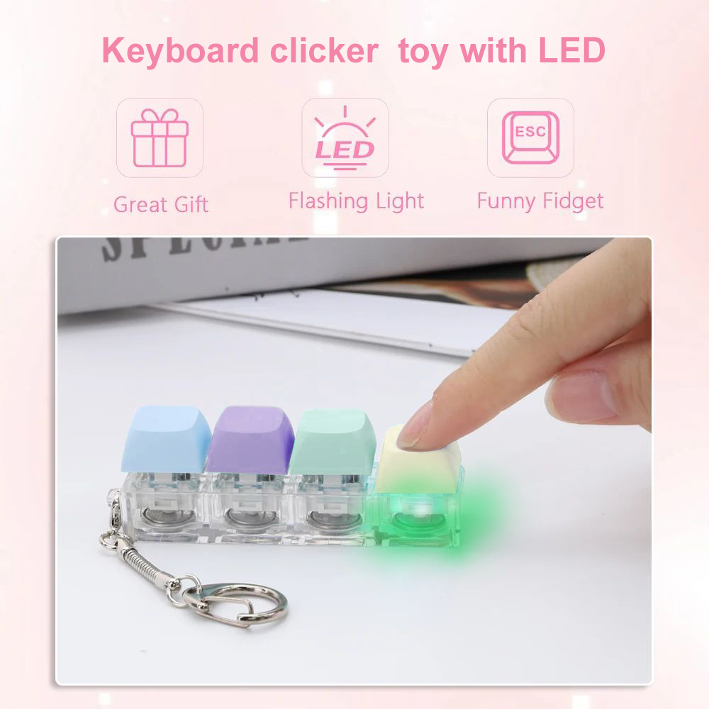 4/9 Keys LED Light-Up Keychain - Tech Office Accessories ulasan dan harga