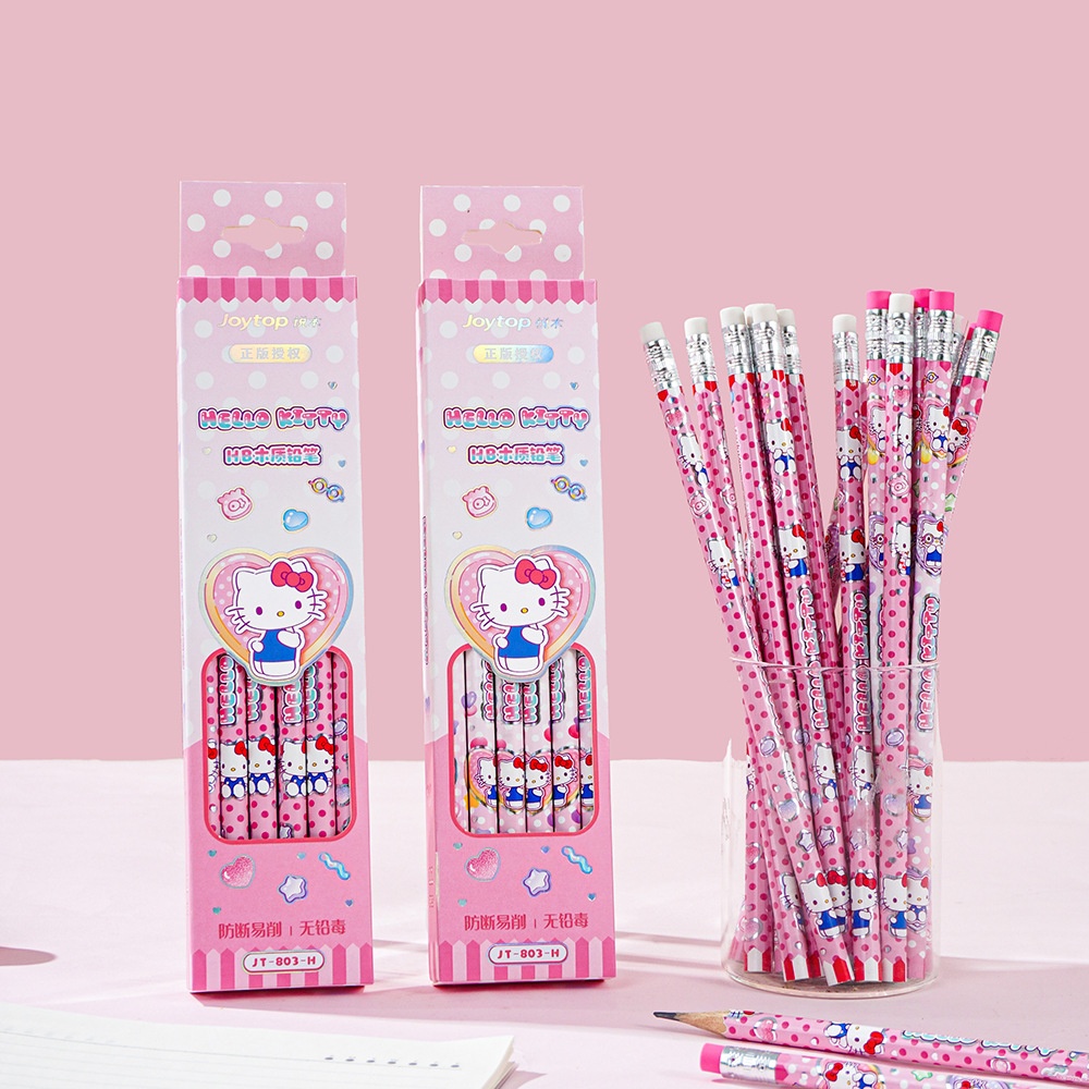 12Pcs Genuine Sanrio Hello Kit - Tech Office Accessories ulasan dan harga