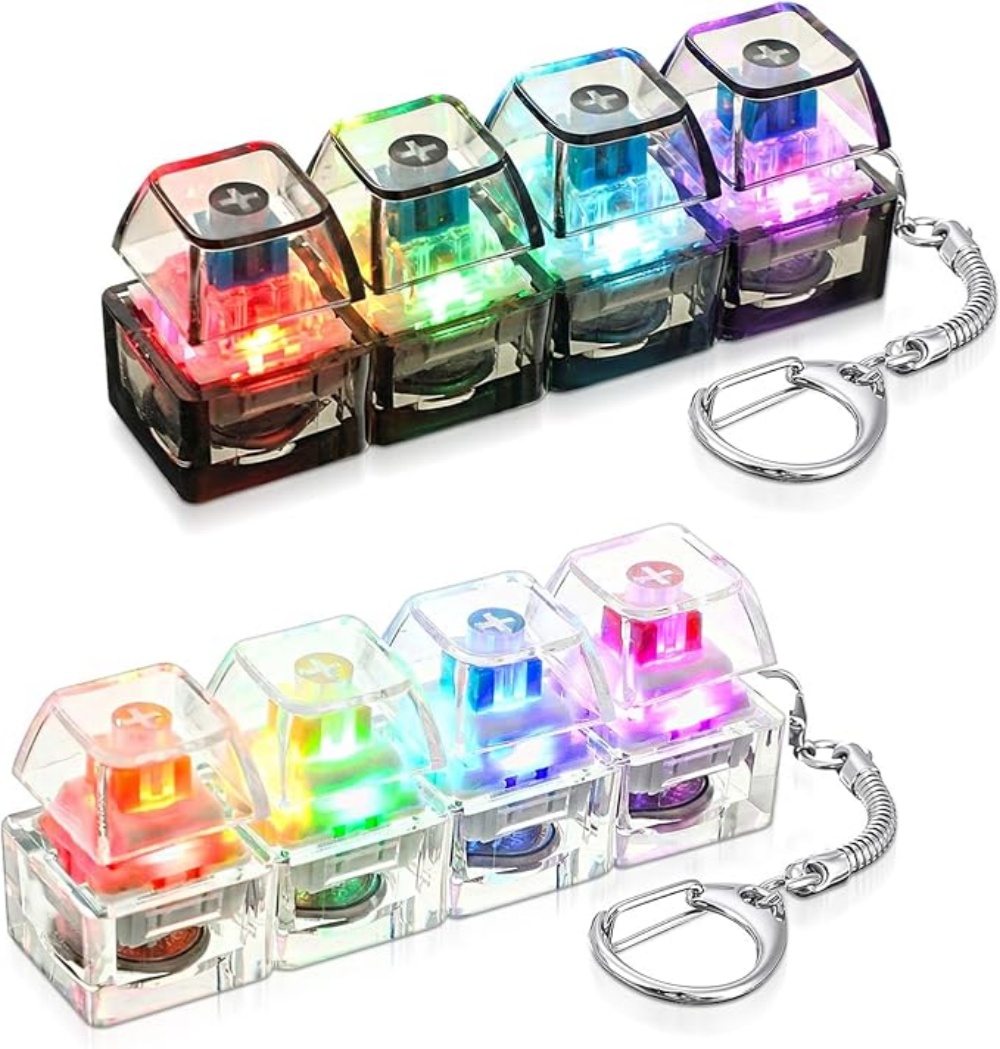 1PC Light Up Keyboard Keychain - Tech Office Accessories ulasan dan harga