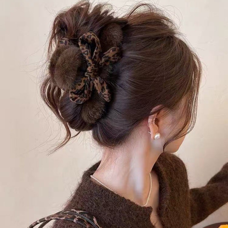 1pc High-end Leopard Print Bow - Hi Tech Accessories ulasan dan harga