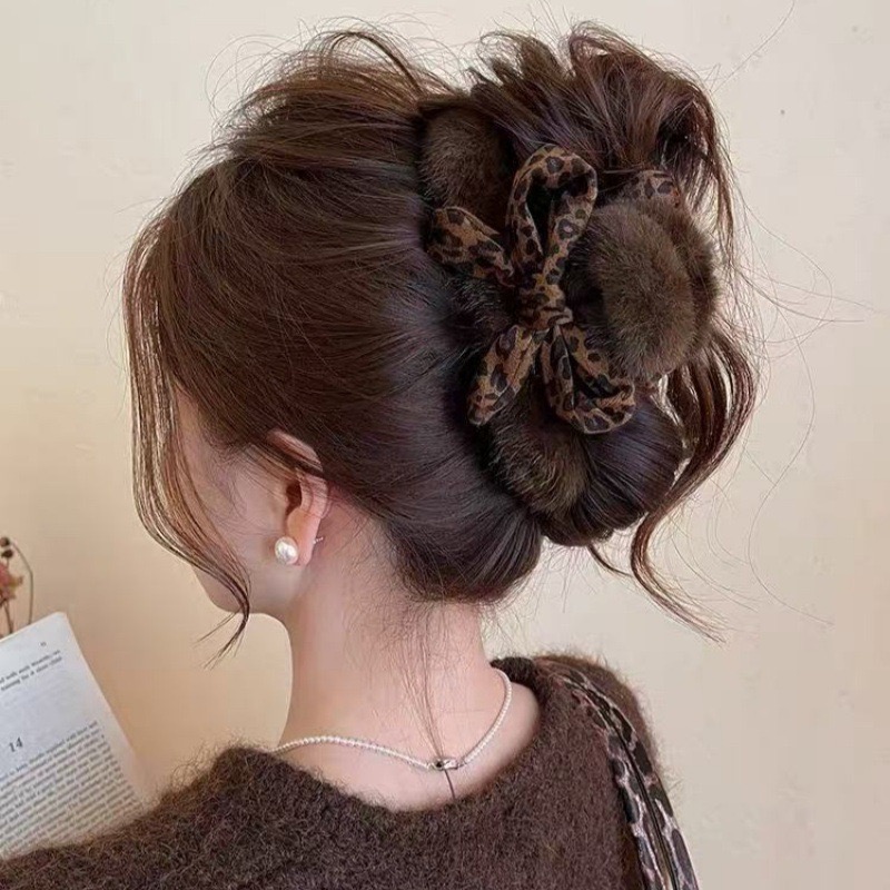 1pc High-end Leopard Print Bow - Hi Tech Accessories ulasan dan harga