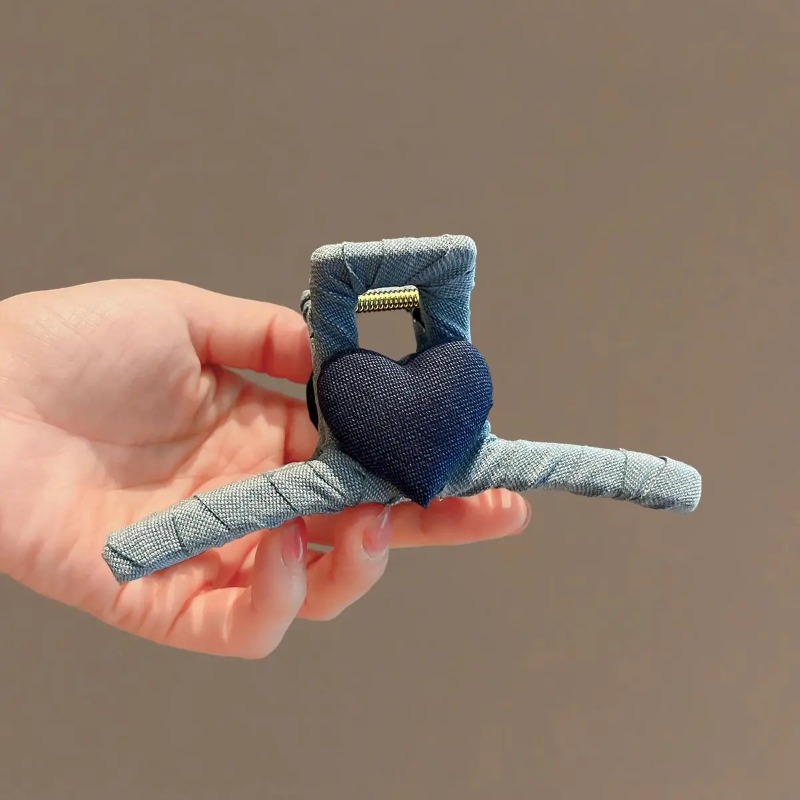 Autumn Winter Denim Bow Hair C - Hi Tech Accessories ulasan dan harga
